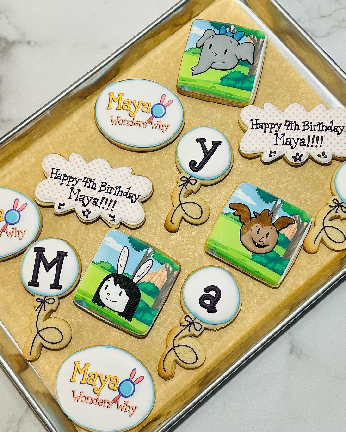 I&rsquo;m fairly certain I&rsquo;m the first person to make cookies inspired by the PBS show &ldquo;Elinor Wonders Why.&rdquo; In this set, I show off my graphic design skills by making a custom logo plaque cookie for the birthday girl. #SugarCookies