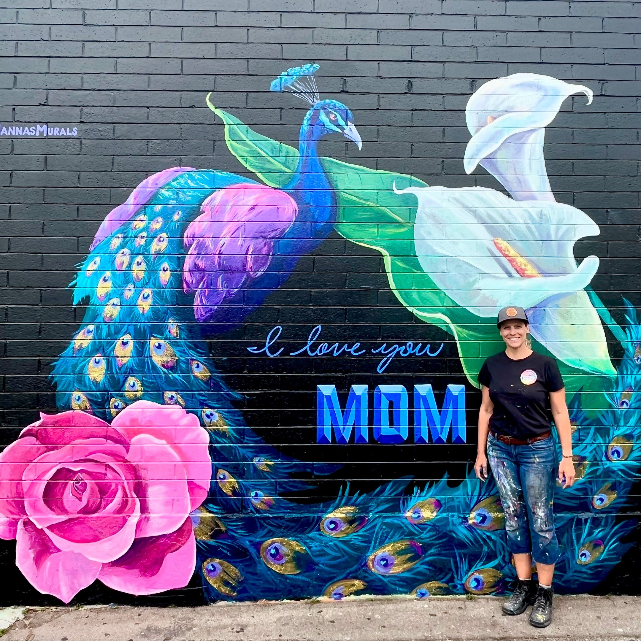 I painted this mural in 2022 for all the people who have lost their moms. 

I know that Mother&rsquo;s Day can be a difficult time. I lost my mom in 2021, and that first Mother&rsquo;s Day without her was really tough. 

I dedicated this mural to her