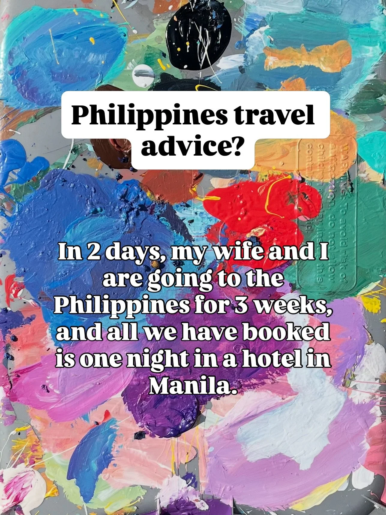 No plans? No problem! Feel free to drop your Philippines travel advice below. 👇 

I have the @lonelyplanet guidebook that I&rsquo;ll check out on the plane there, but other than that, no idea what we&rsquo;re up to. 

Wanna follow along? I&rsquo;ll 