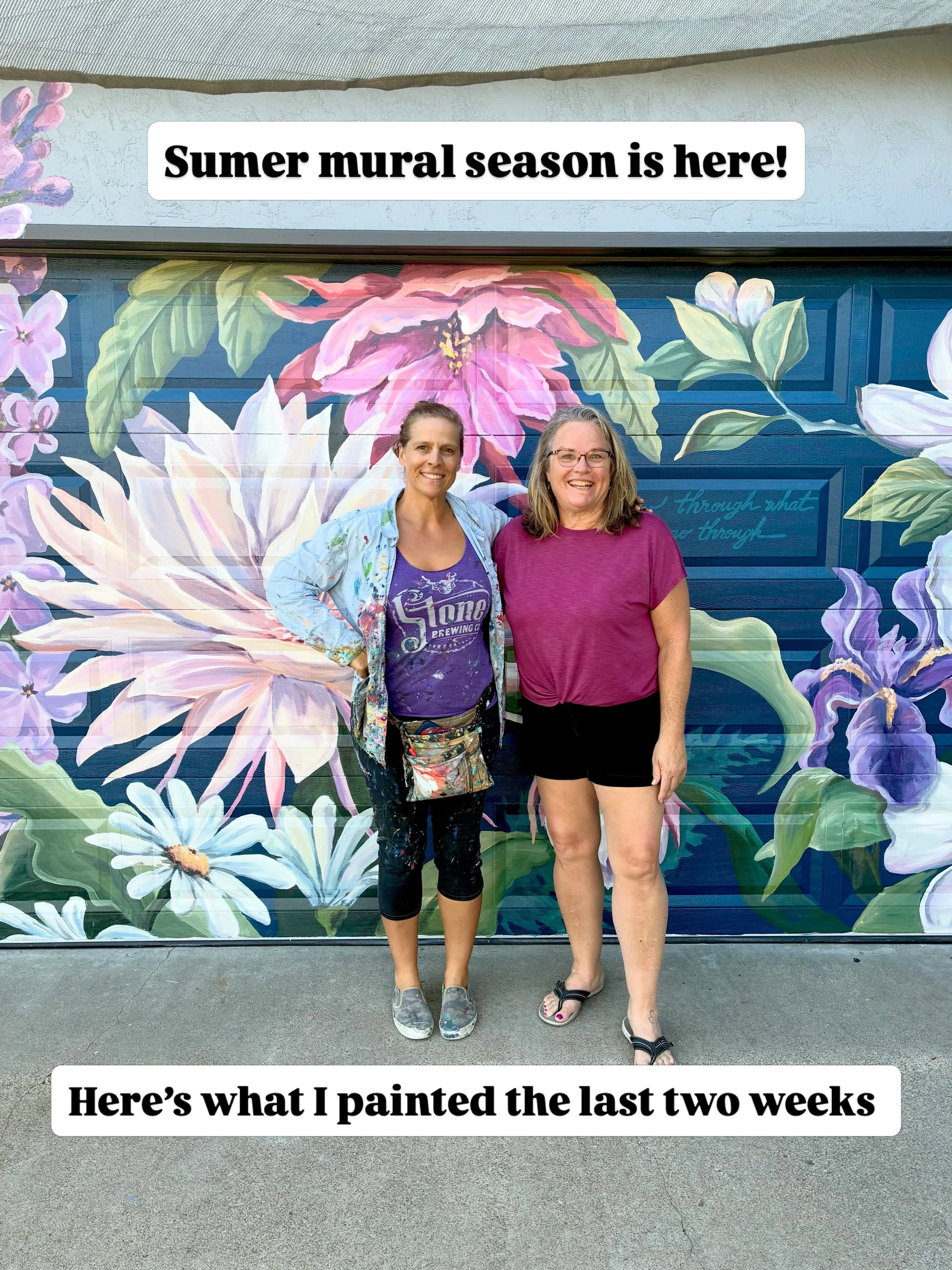 Summer is definitely here cuz I am busy busy. 
I know most artists only show one style of work, but I like to show it all, because I truly love doing it all. Never boring. Never the same thing twice. 

#muralist #sandiegomurals #commercialartist #bus