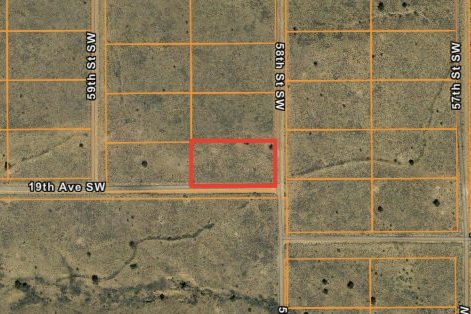 Superb 1.0 Acre Corner Lot on 58th St SW in Rio Rancho Estates, New Mexico