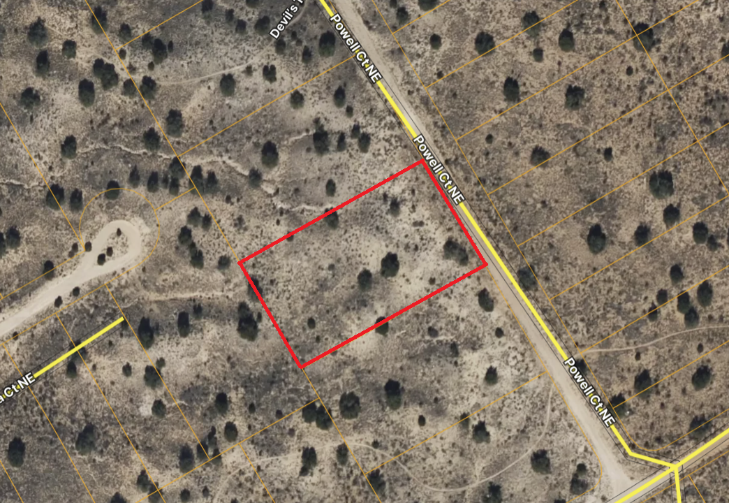 Tranquil 1.0 Acre Lot on Powell Ct NE in Rio Rancho Estates, New Mexico