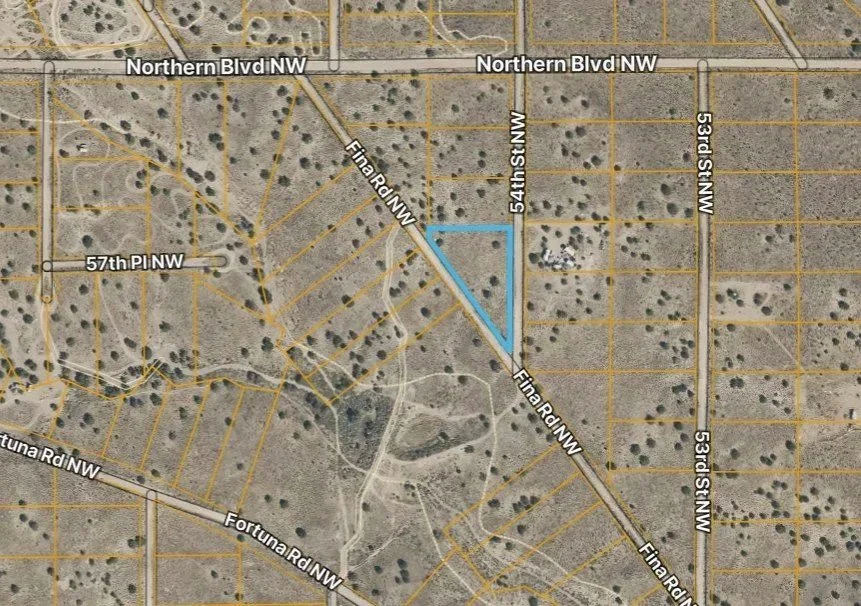 1.3 Acre Corner Lot on Fina Rd NW in Rio Rancho Estates, New Mexico
