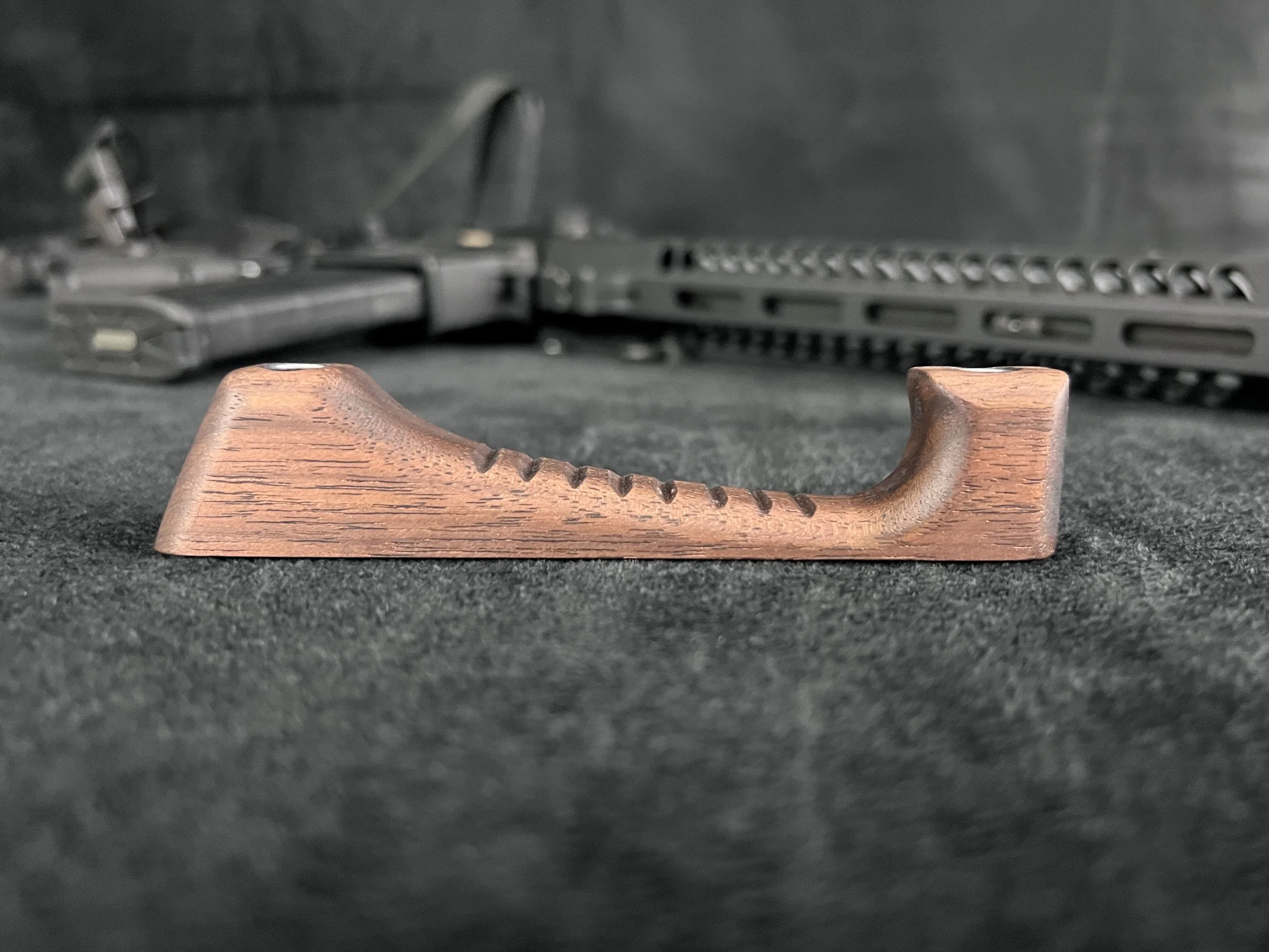 Black Walnut Angled Grip