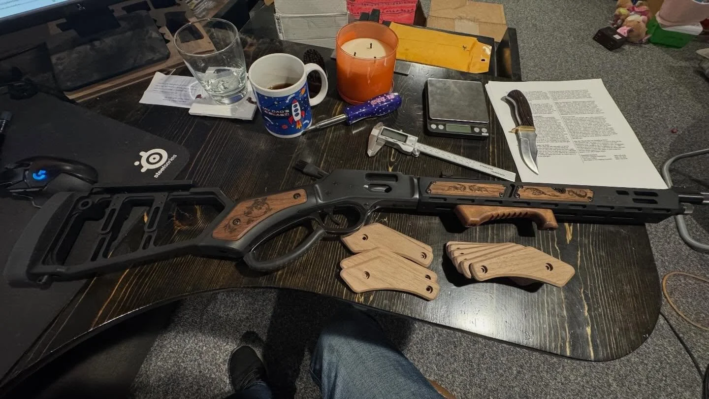 Getting through some @midwestindustries inserts tonight.  I love this @henry_rifles combo with the @chiselmachining handguard.  I&rsquo;ll be honest, I haven&rsquo;t had any range time with it yet but I like looking at it.  Ok, back to work!