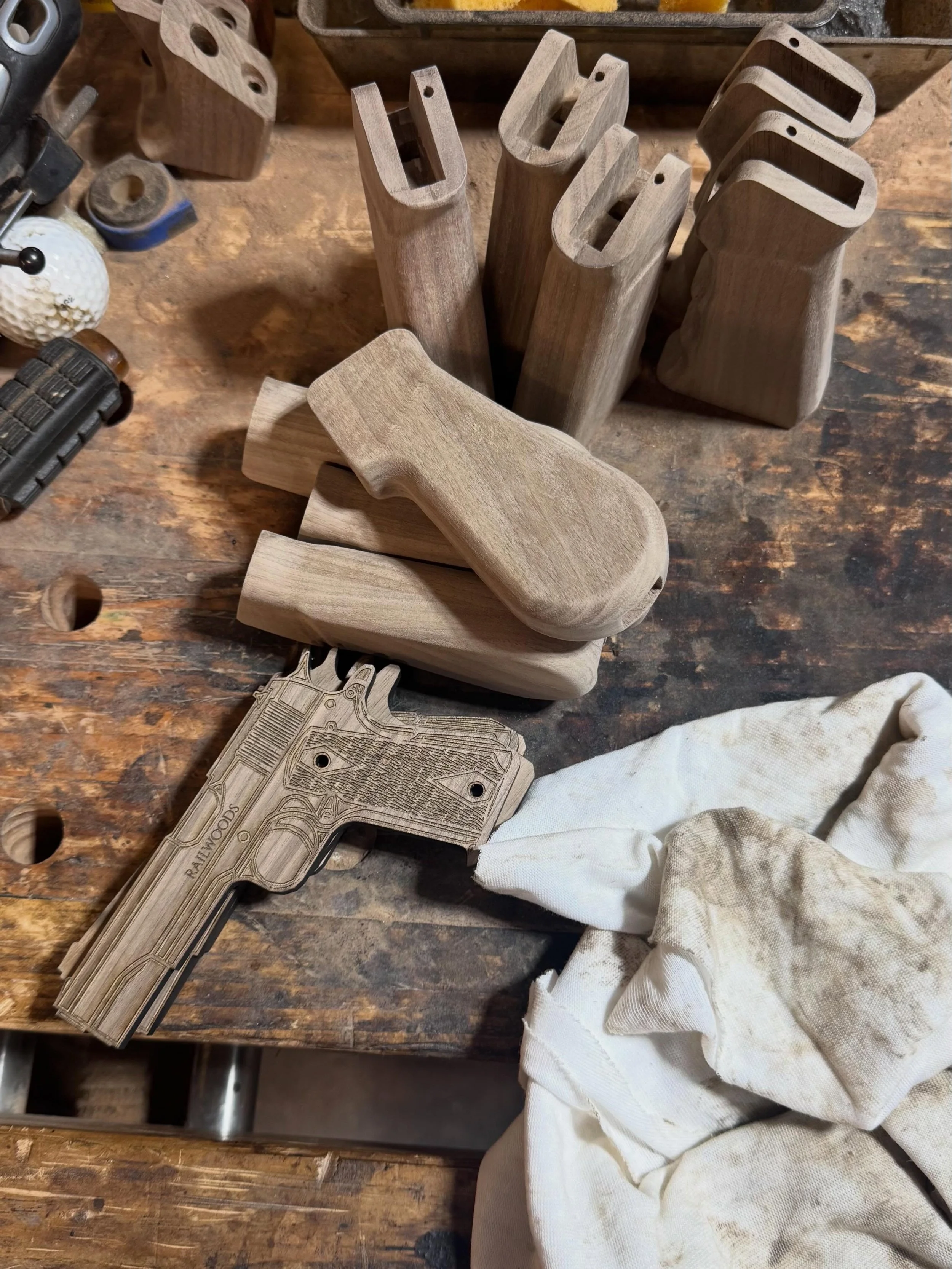 Lots of wood running through the shop.  Here&rsquo;s a new little side project phone/business card/tablet holder going.  Gotta have a place for everything.  Can&rsquo;t Stop!