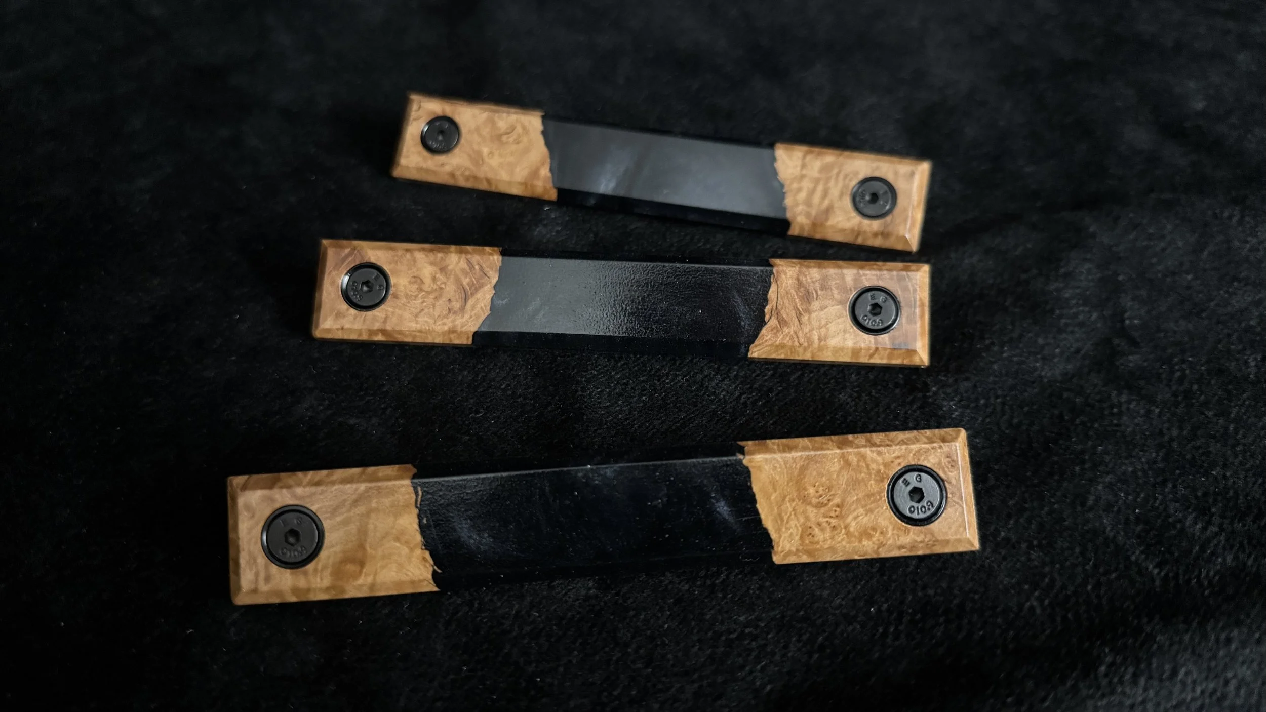 Black and Burl Rail Covers