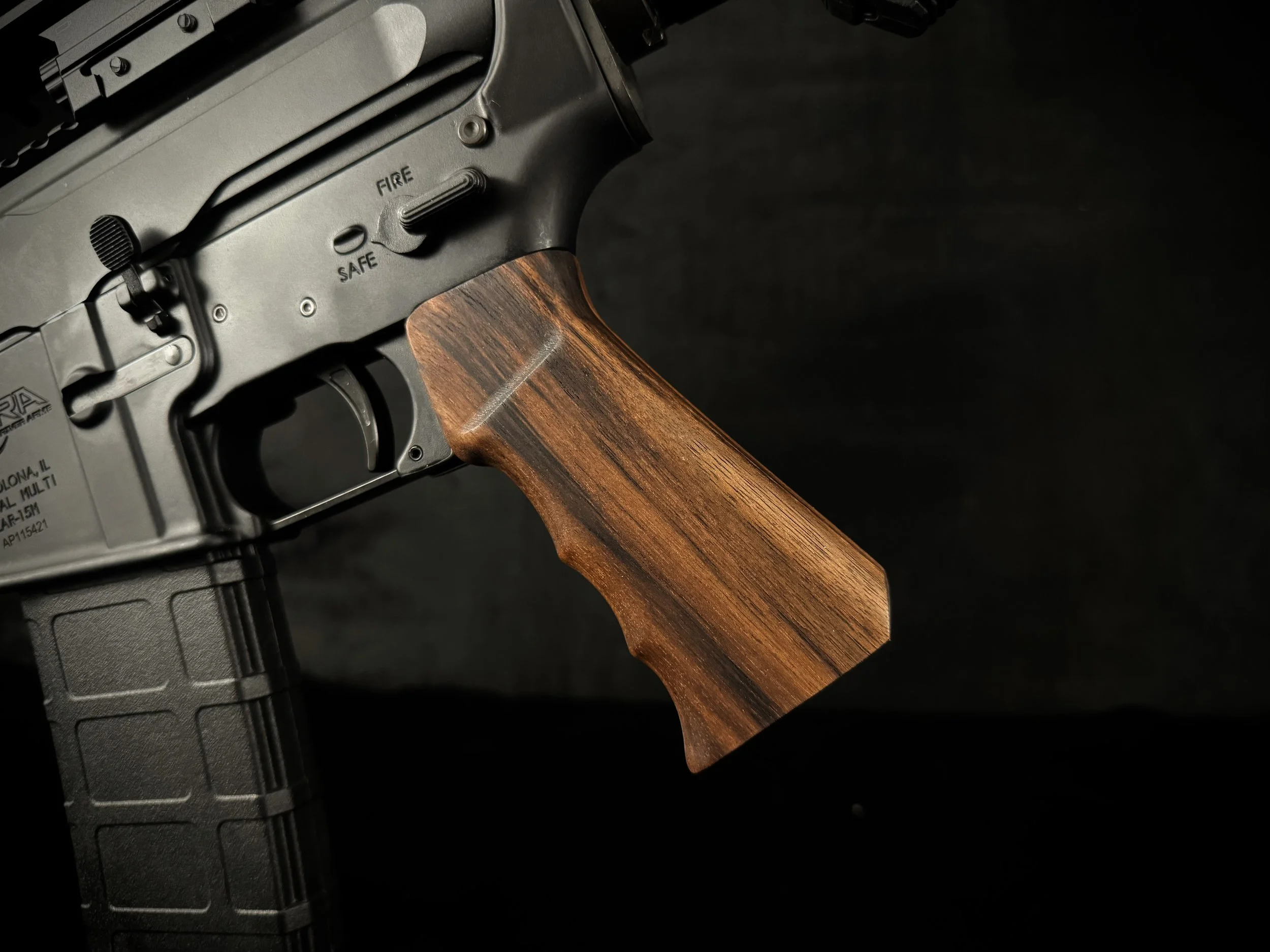 AR15 Grips — Shop — RAILWOODS M-Lok Rail Covers and Wood AR15 Furniture