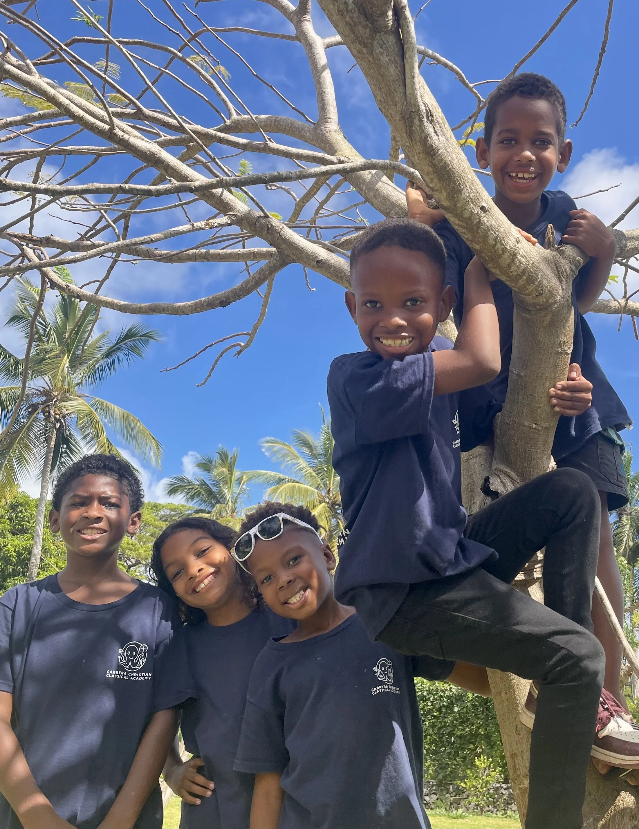 Portrait of five students