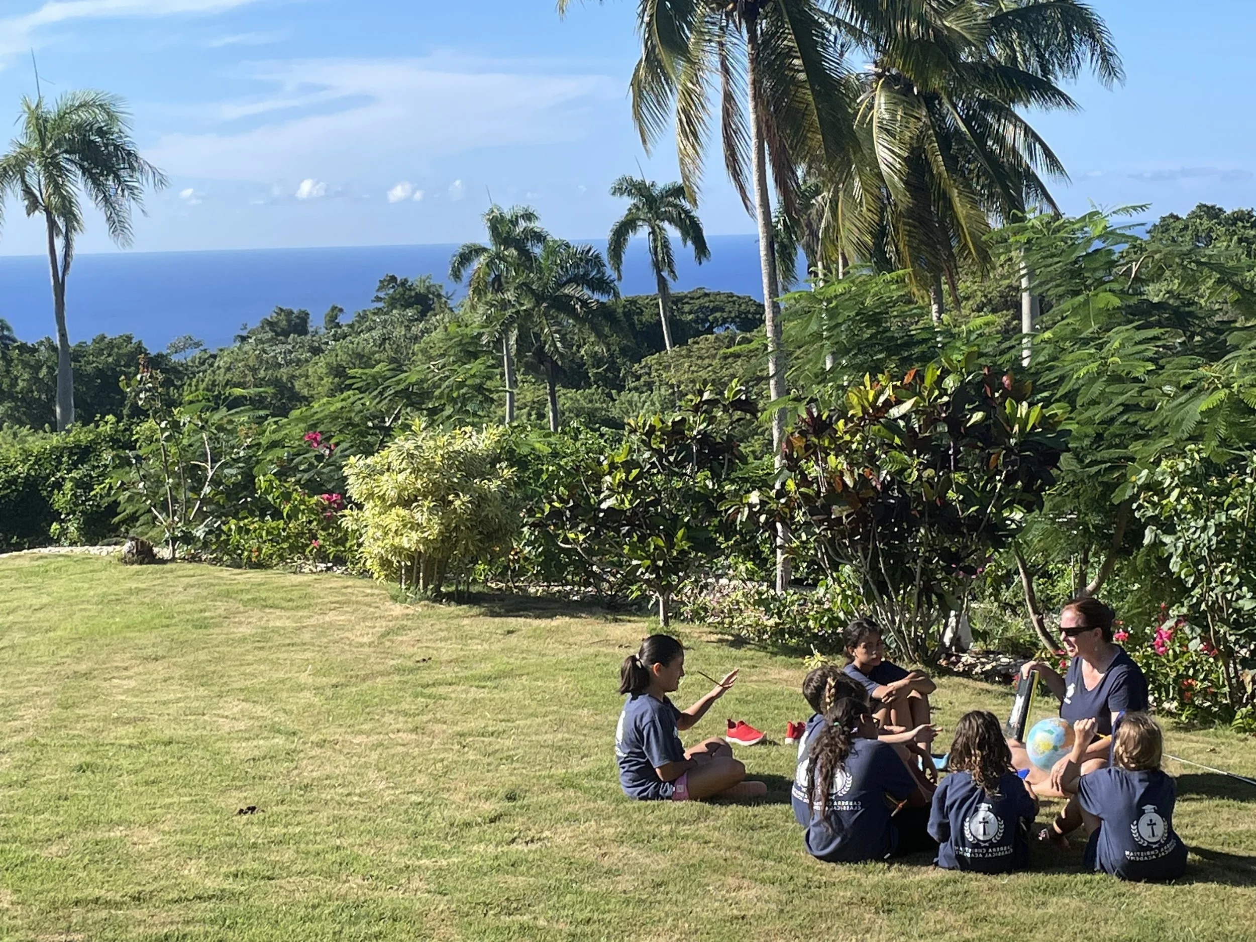 Outdoor teaching at Cabrera Christian