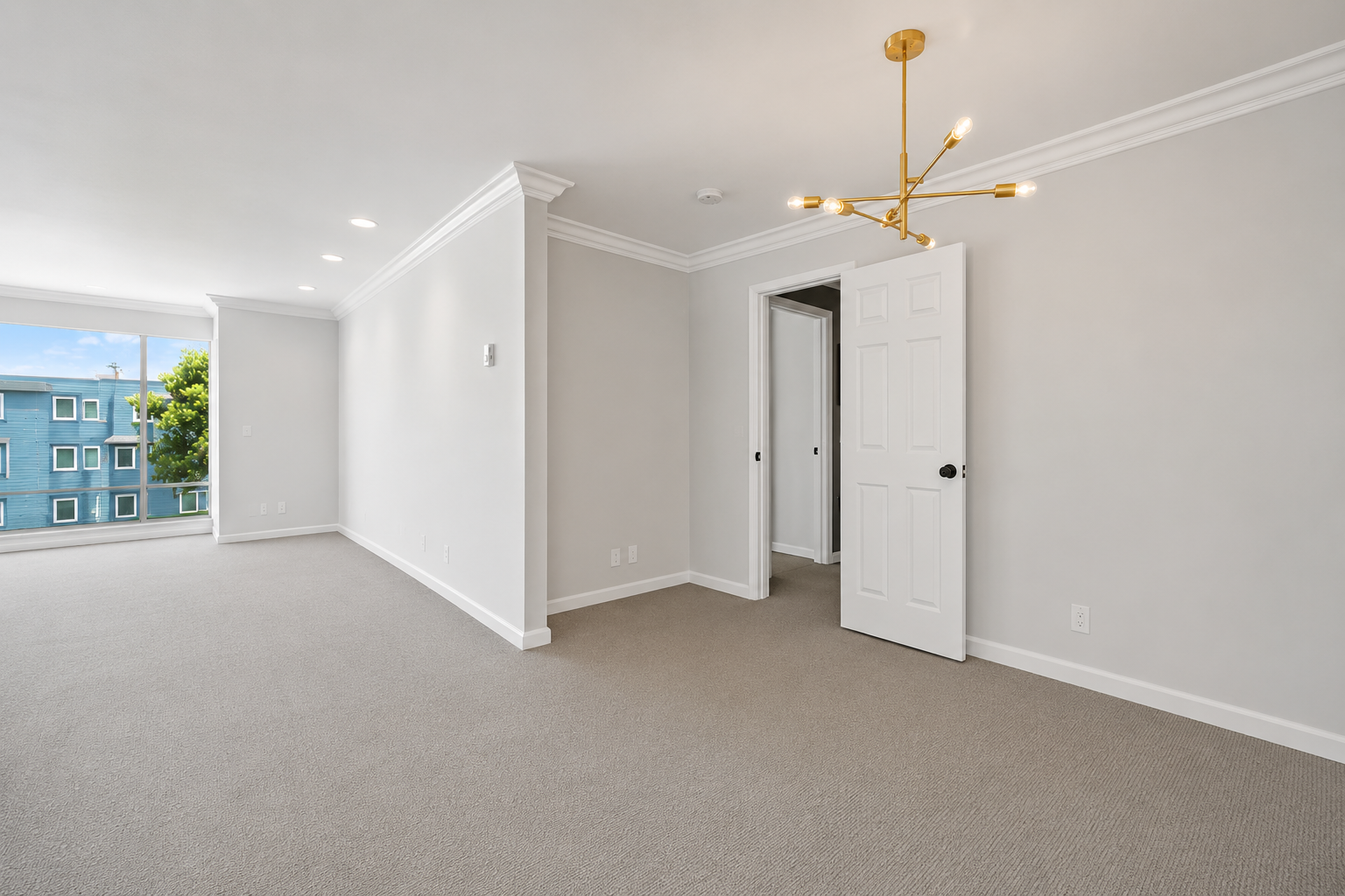 Dining room + dining + office/storage (photo taken 3 years ago; staging removed by AI)
