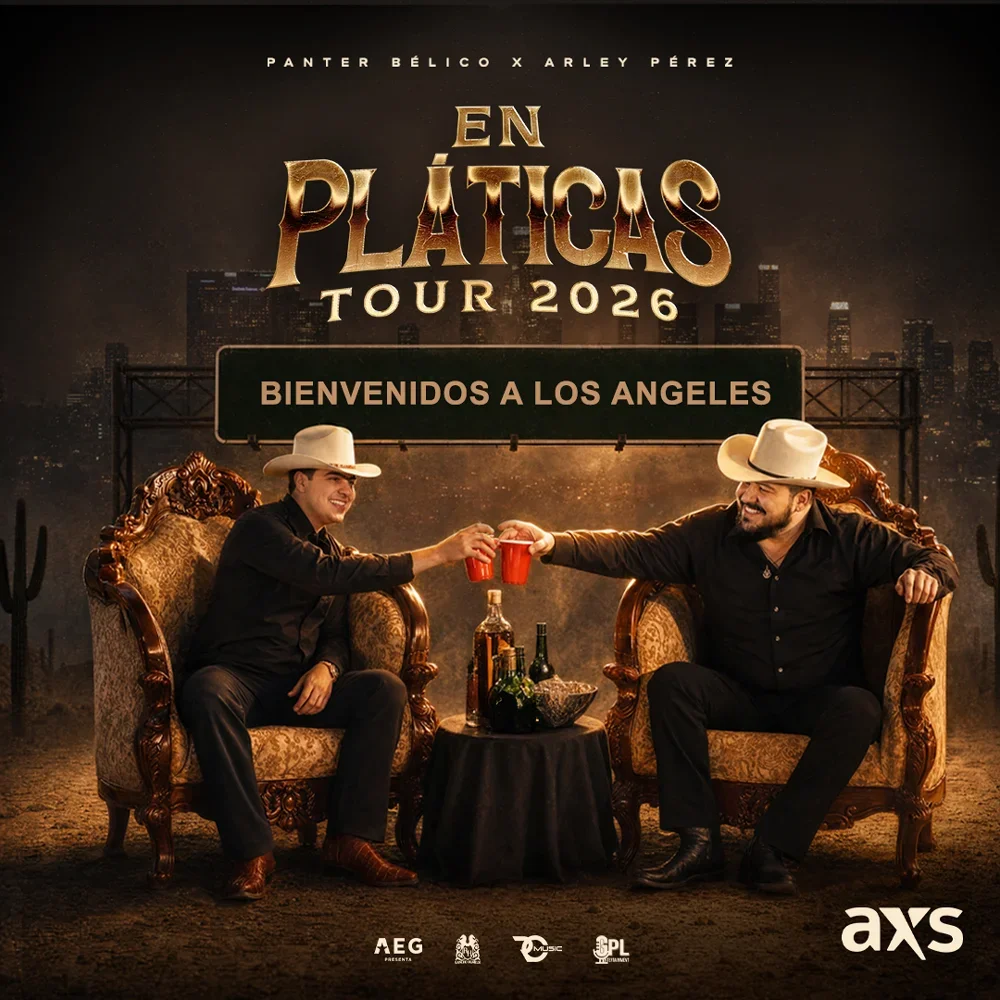 Panter Bélico &amp; Arley Pérez Llegan Con “En Pláticas Tour 2026” Al Peacock Theater De Los Angeles Este 8 De Agosto