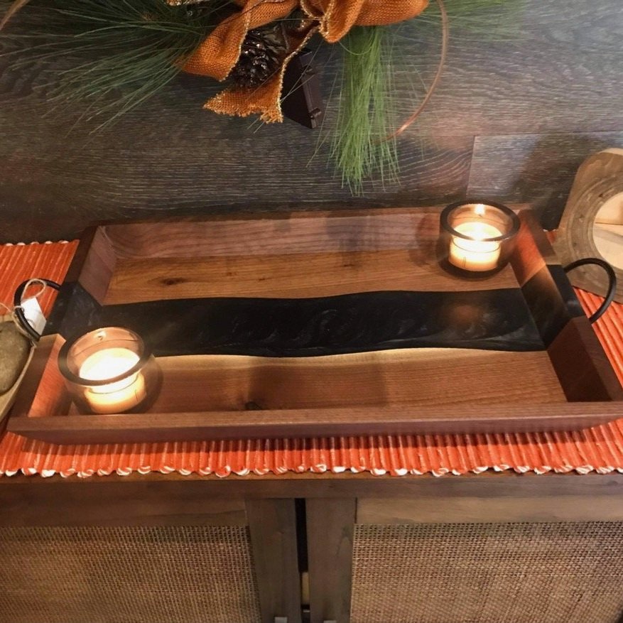 Butler's Tray in Walnut and Epoxy