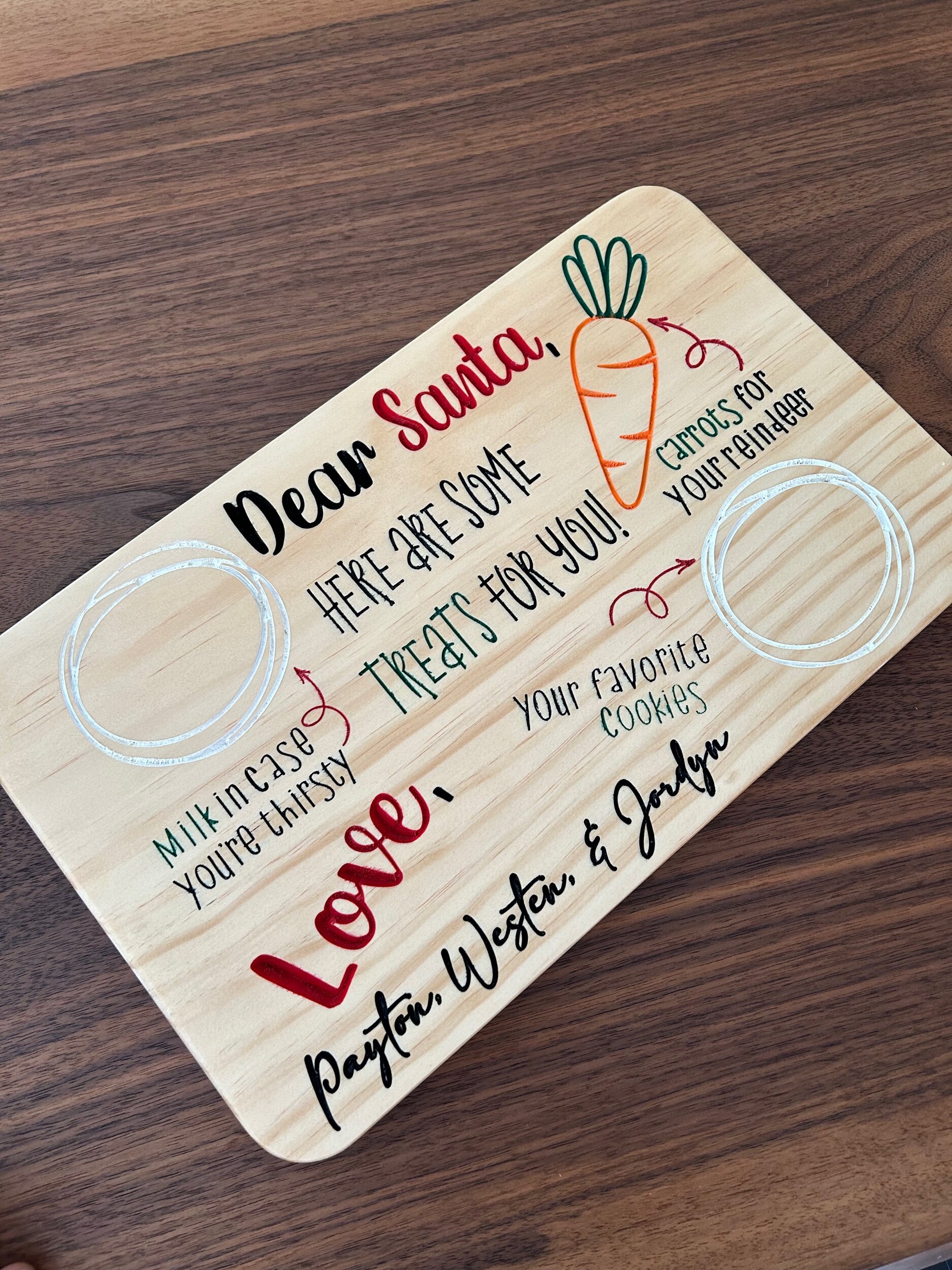 Christmas Eve Santa Tray