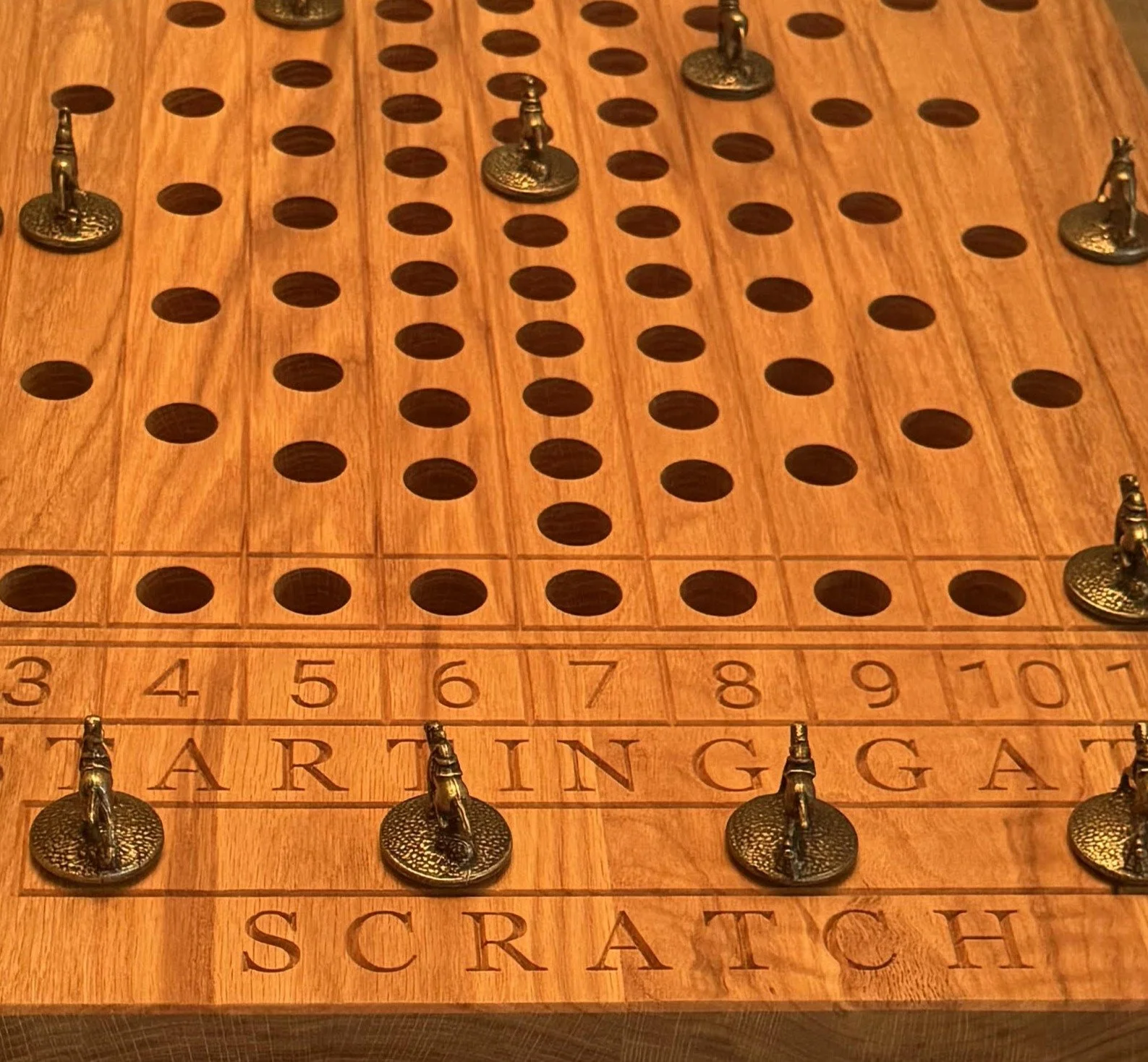 Blanton's Horse Racing Board close up.JPG