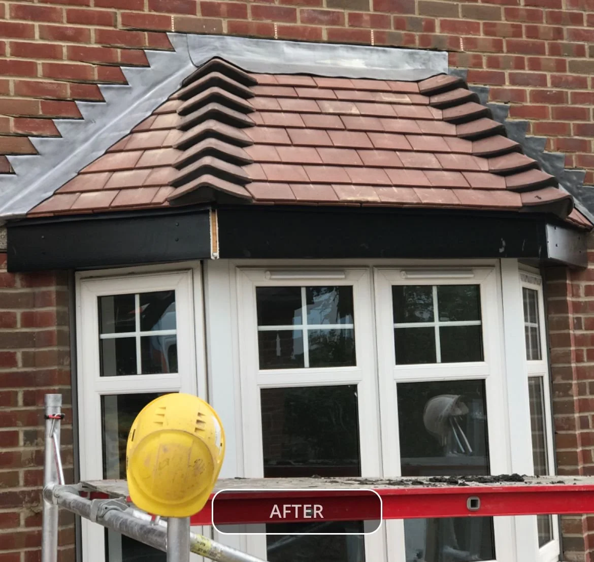 Bay window roof installation in Romsey