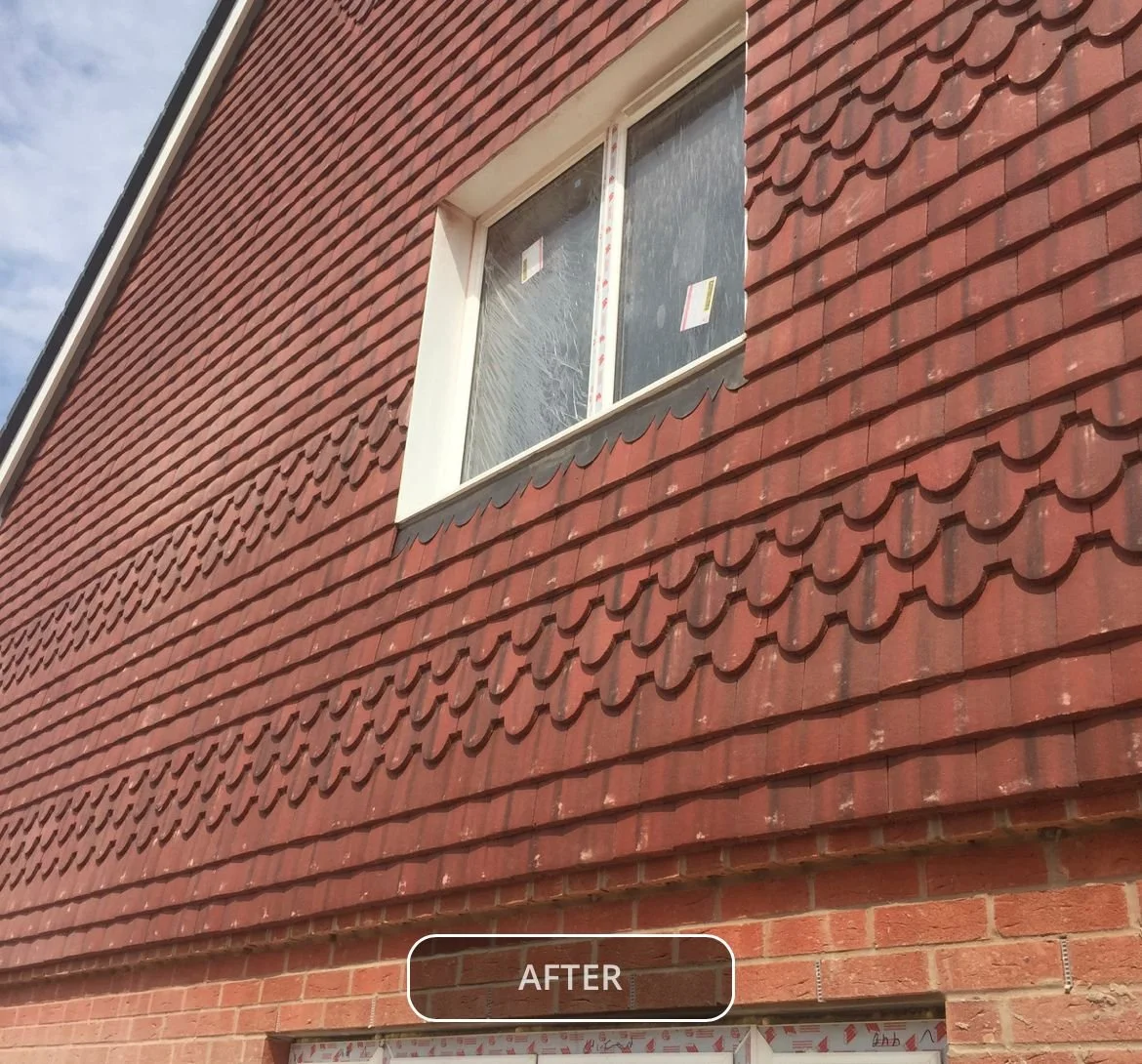 Tile hanging results on new build development