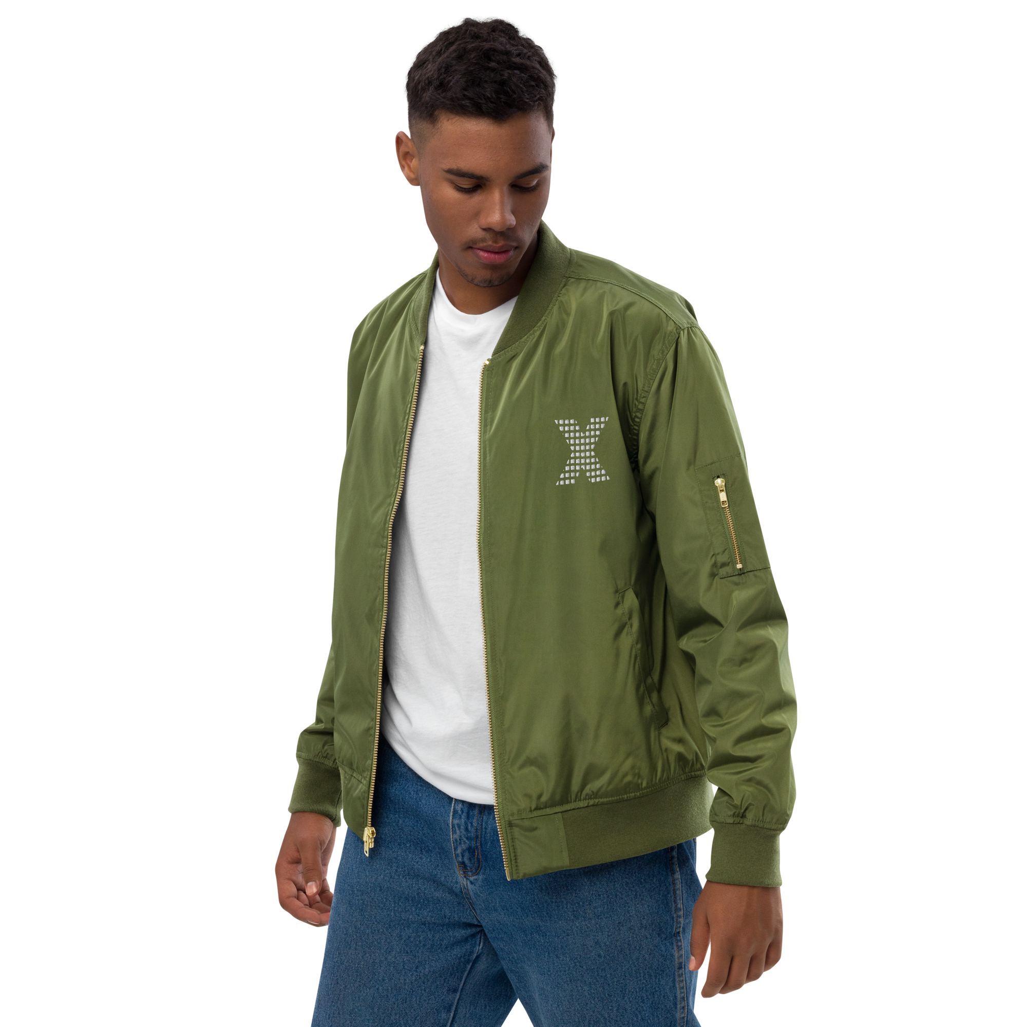 premium-recycled-bomber-jacket-army-left-front-65de9b91070e4.png