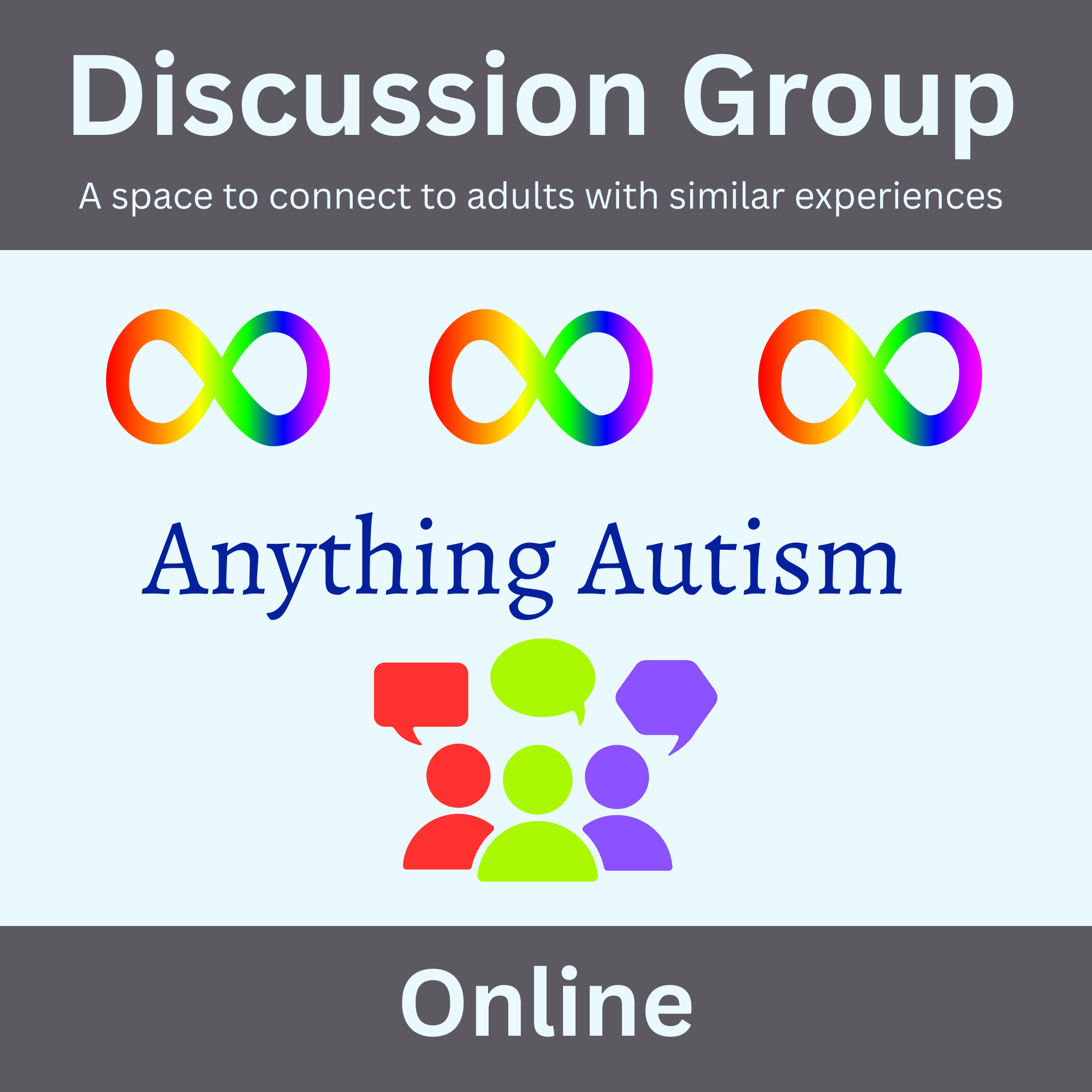 Discussion Group: Anything Autism (Online)