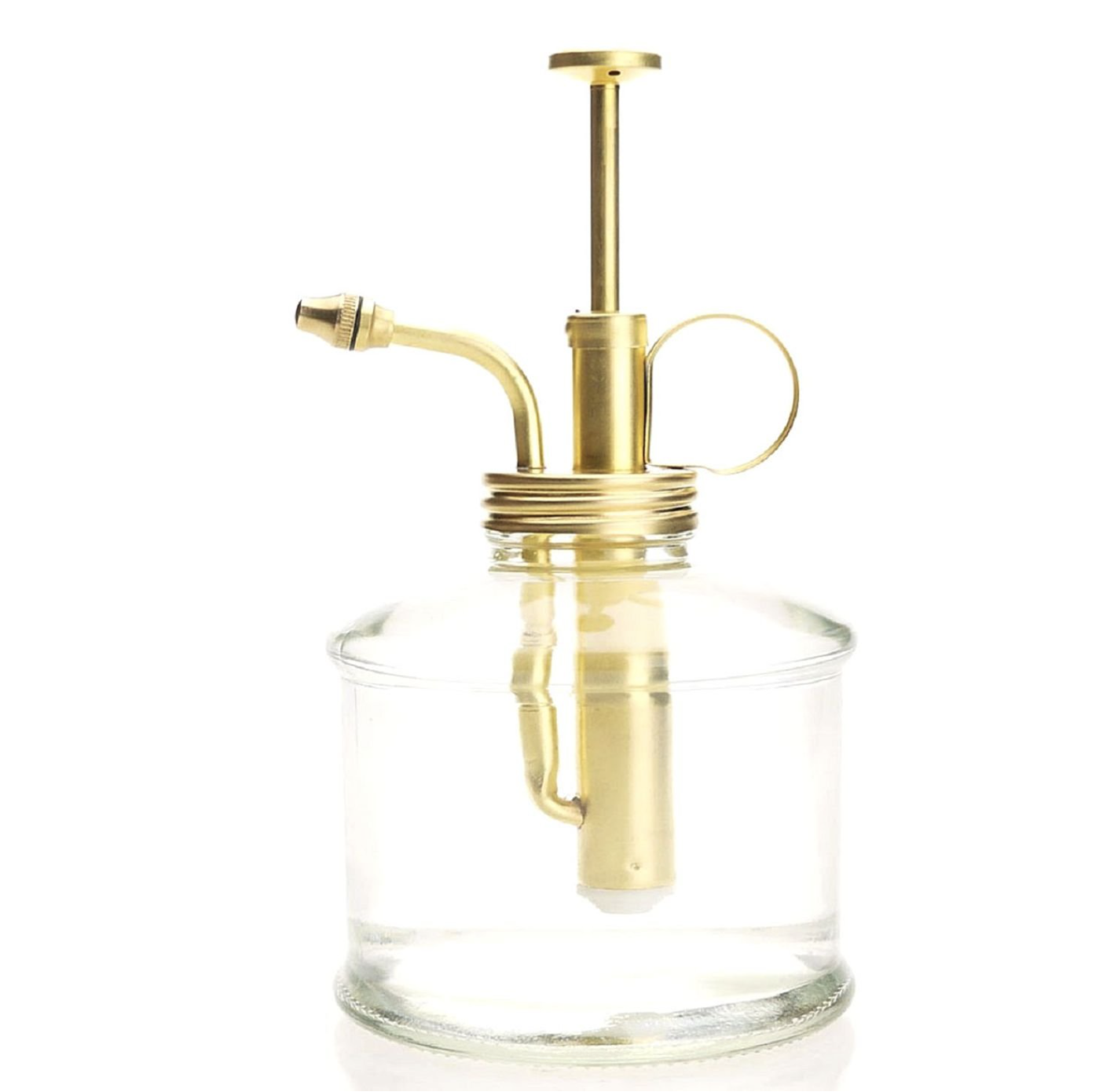 Purism Style Plant Mister Clear Color Glass Bottle & Brass Sprayer square.png