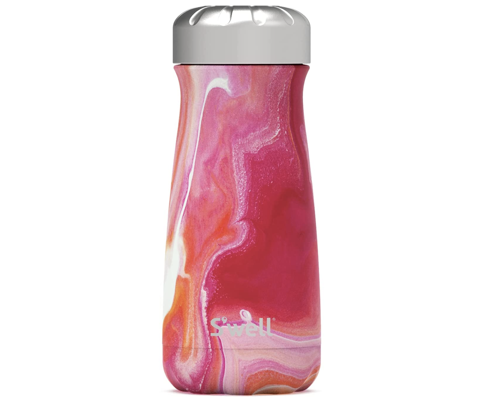 Swell Stainless Steel Traveler Travel Mug  16 Fl Oz  Rose Agate  Triple-Layered Vacuum Insulated Containers Keeps Drinks Cold for 24 Hours and Hot for 12  BPA Free Travel Water Bottle swirl pink.png