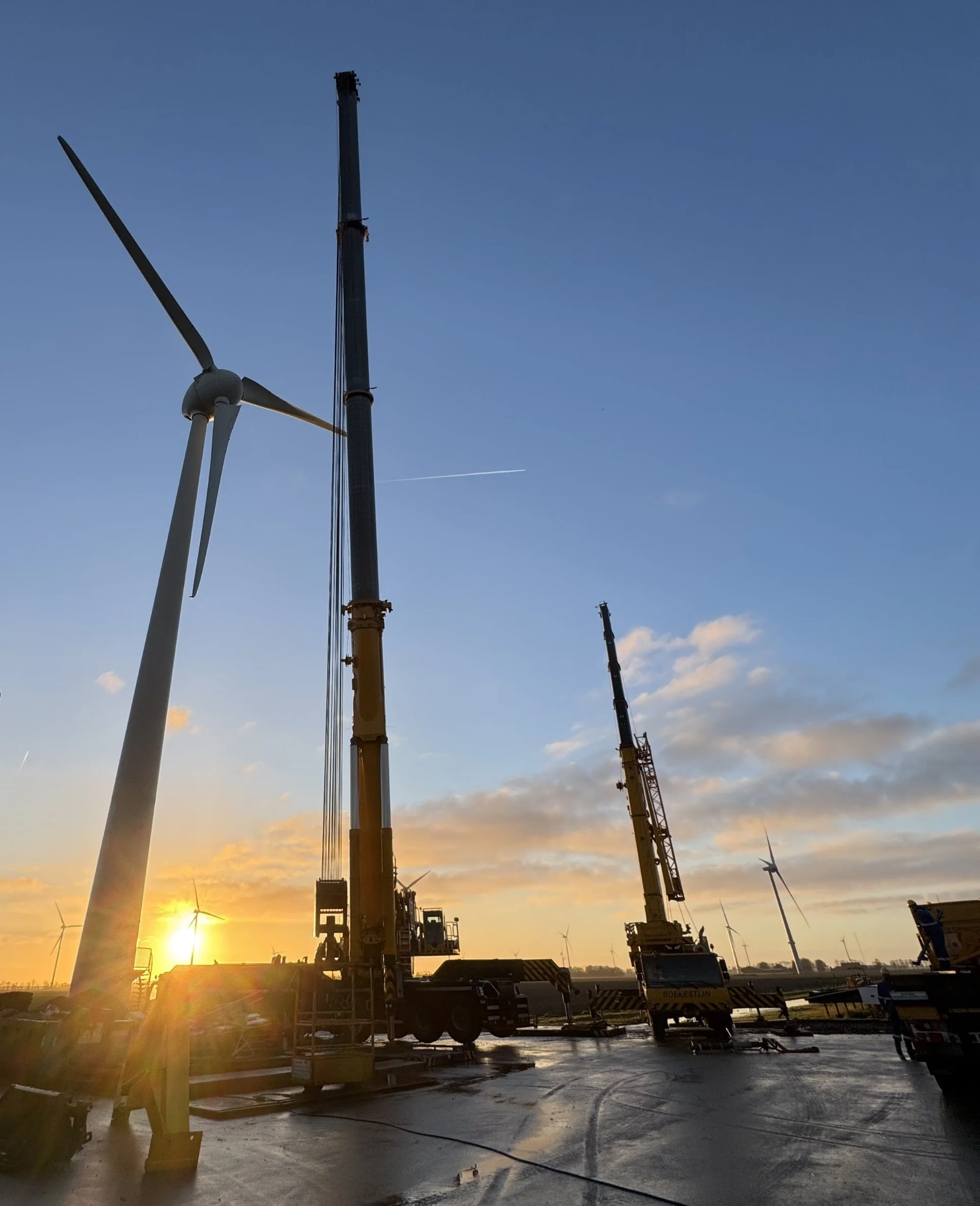 Enercon wind turbine installation