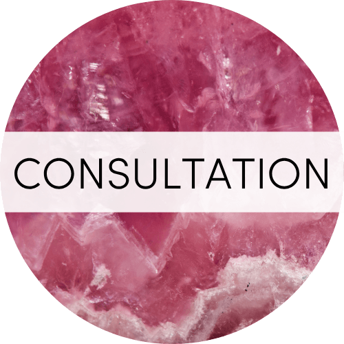 clickable image: pink sphere with "consultation" title