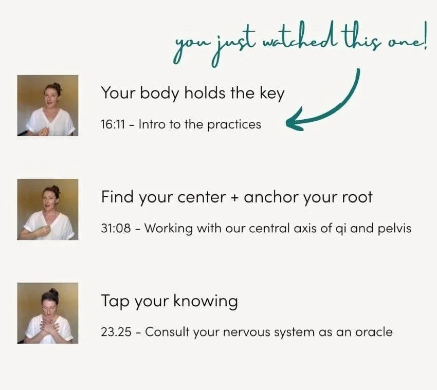 somatic exercises inside the course