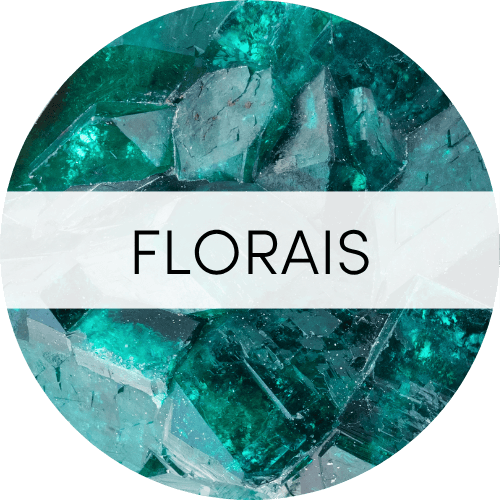 clickable image: emerald sphere with "florais" title