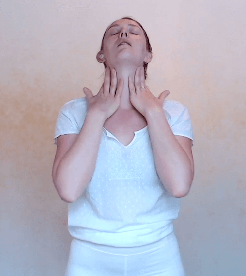 somatic practice brushing neck