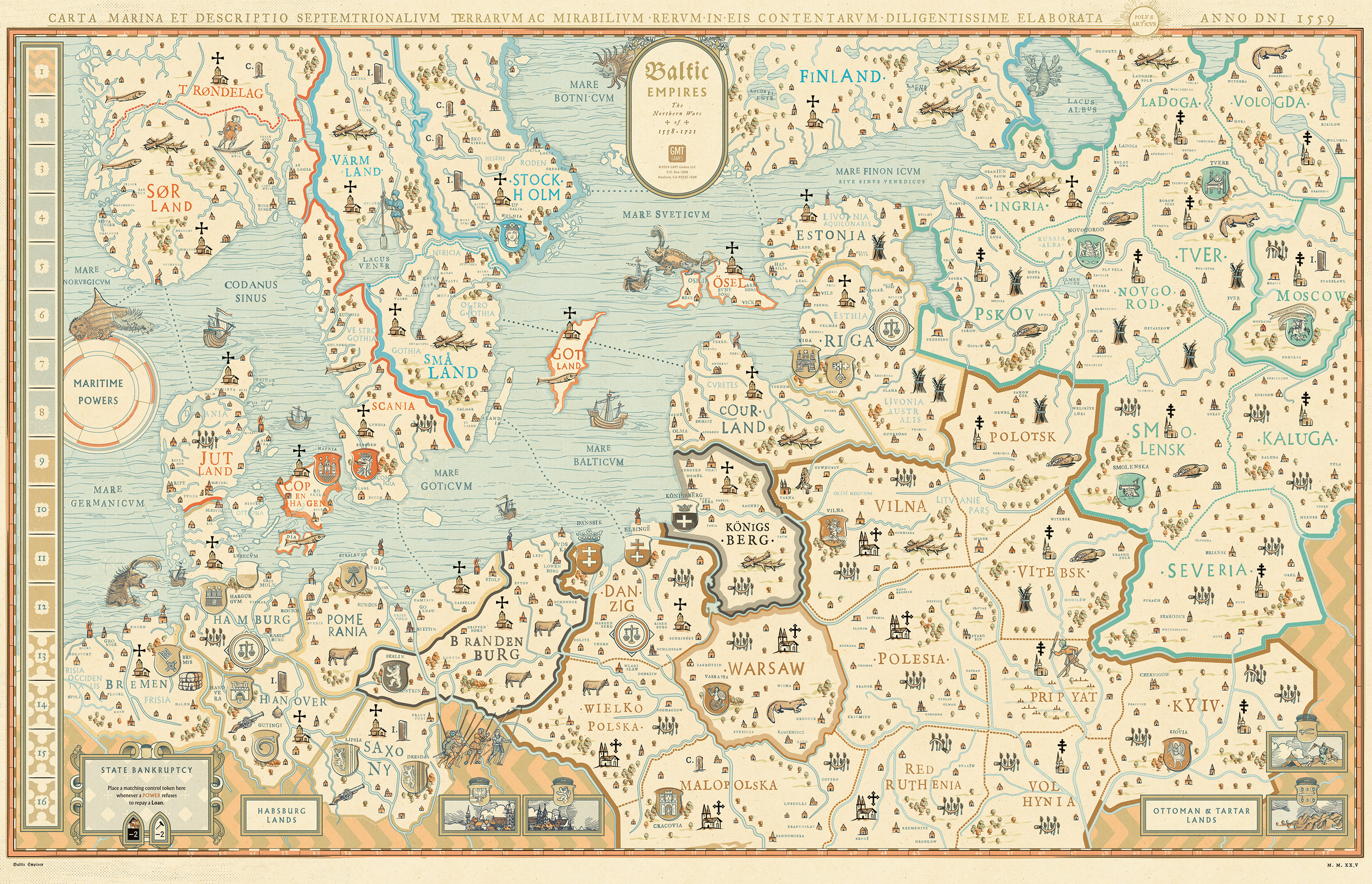 Picture of the board art for Baltic Empires