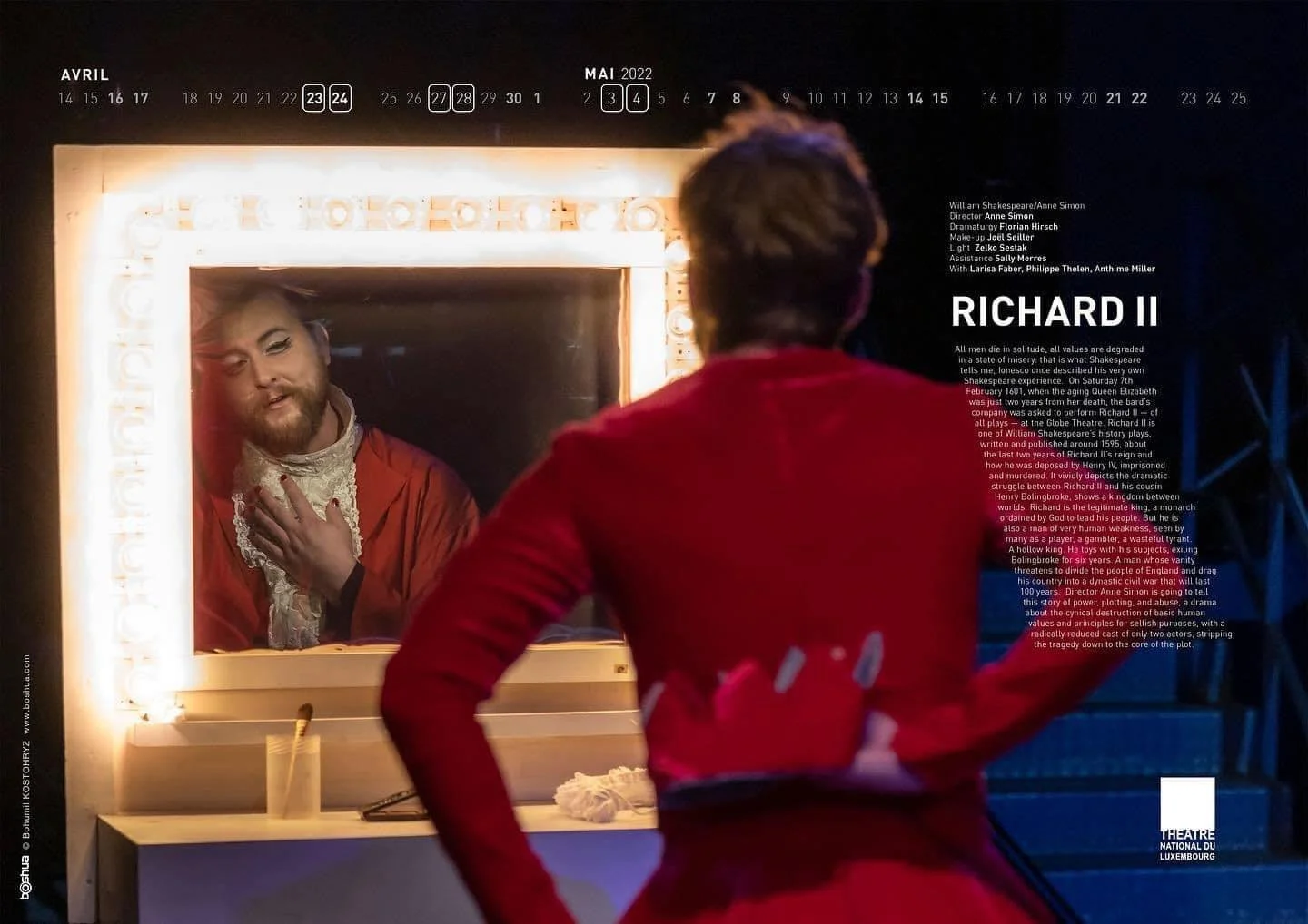 Richard II at Theatre National du Luxembourg

Photo by Bohumil Kostohuyz  
