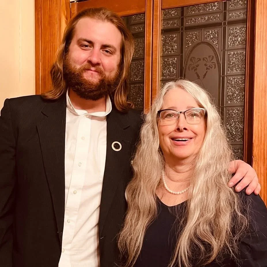 With collaborator Catherine Reid 