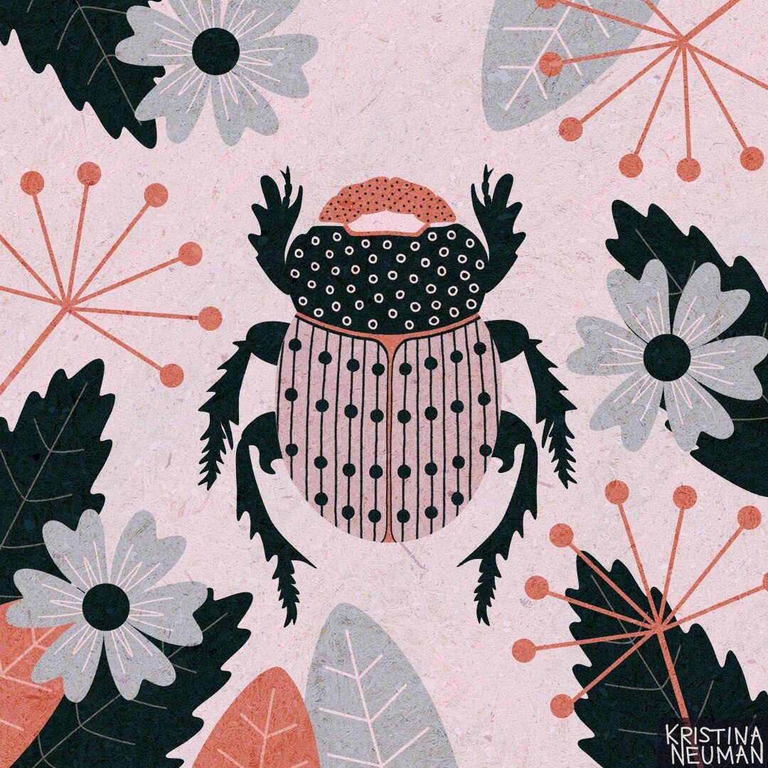 4/6 - Number 4!

#affinitydesigneripad #surfacedesign #surfacepattern #surfacedesigner #artlicensing #freelanceillustrator #illustration #illustratorsoninstagram #femaleartist #womeninillustration #digitalart #art #beetle #bugs #beetleillustration