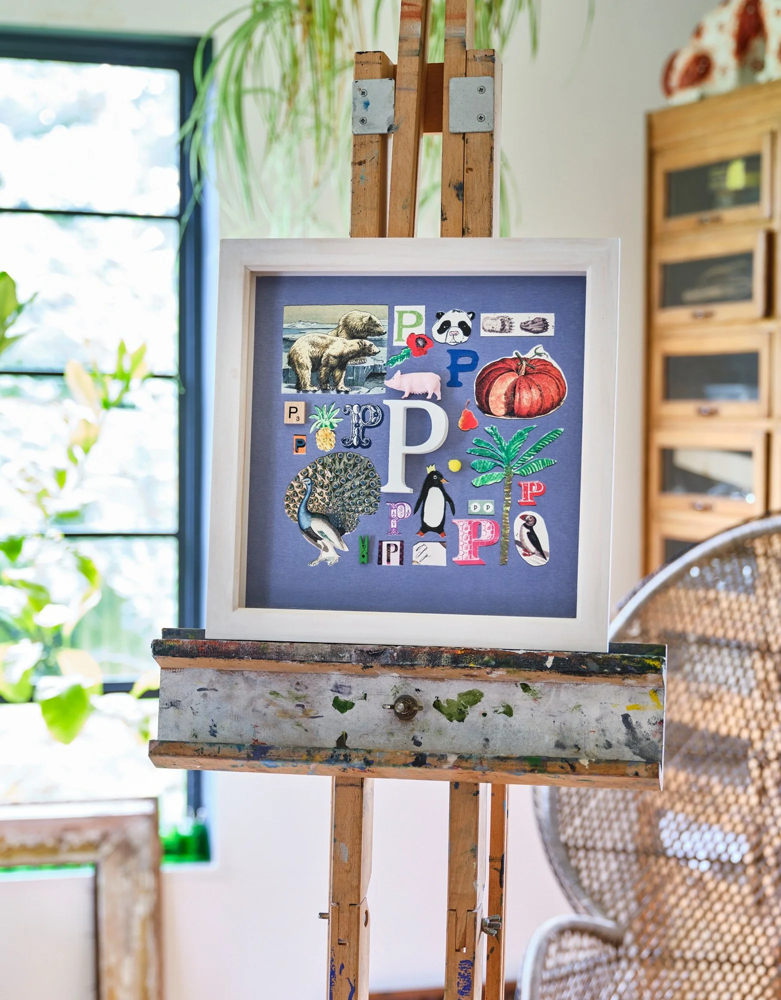 Nursery print letter P