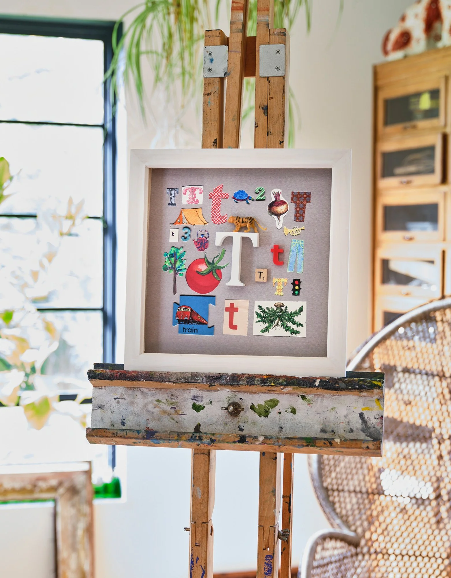 Alphabet print letter T