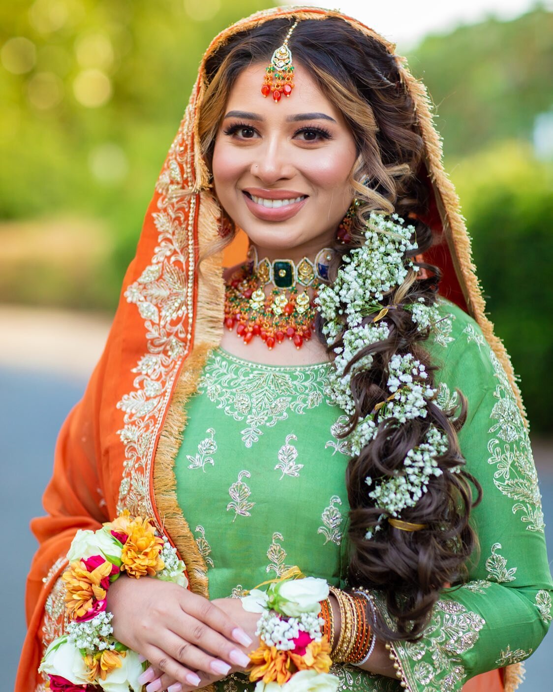 Fahima looking stunning on her Mendhi