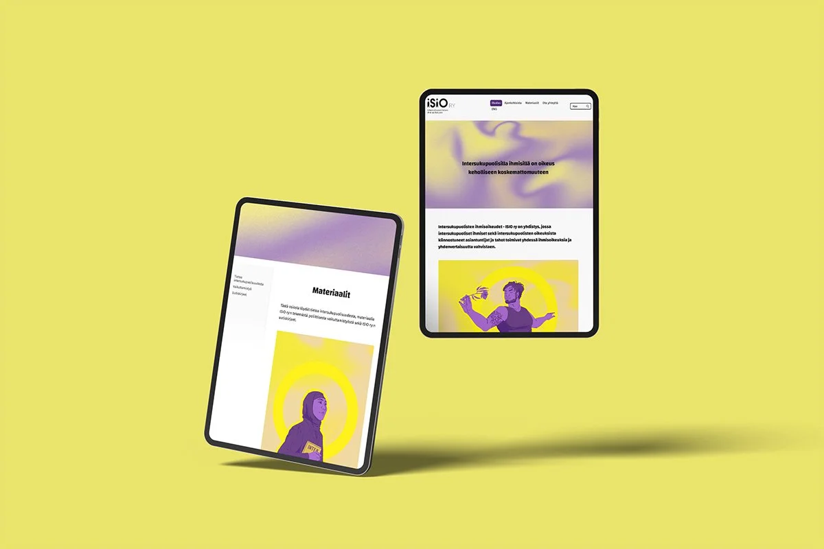 Webpage design for ISIO Finland