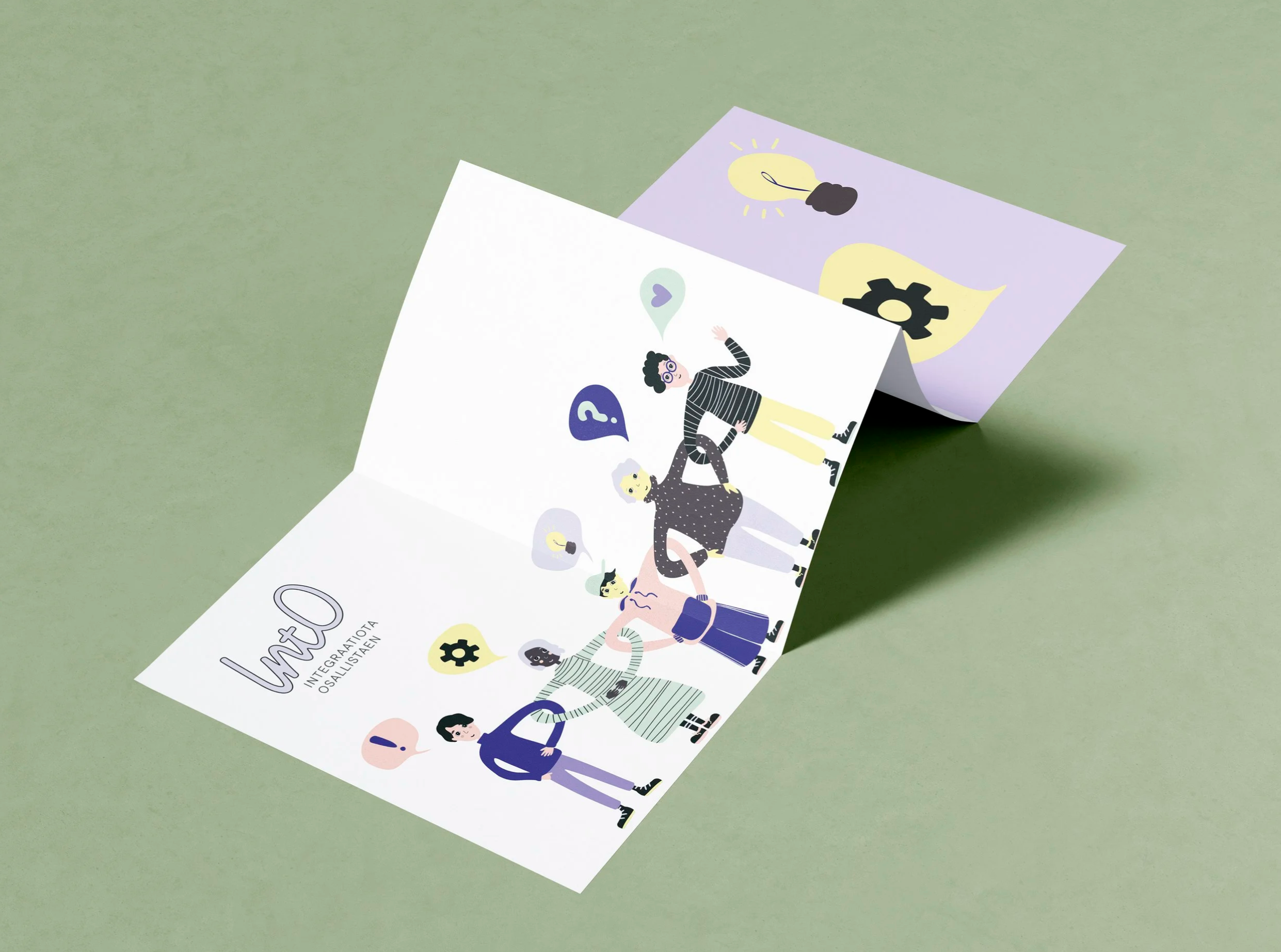 Visual design and illustrations for IntO project. 