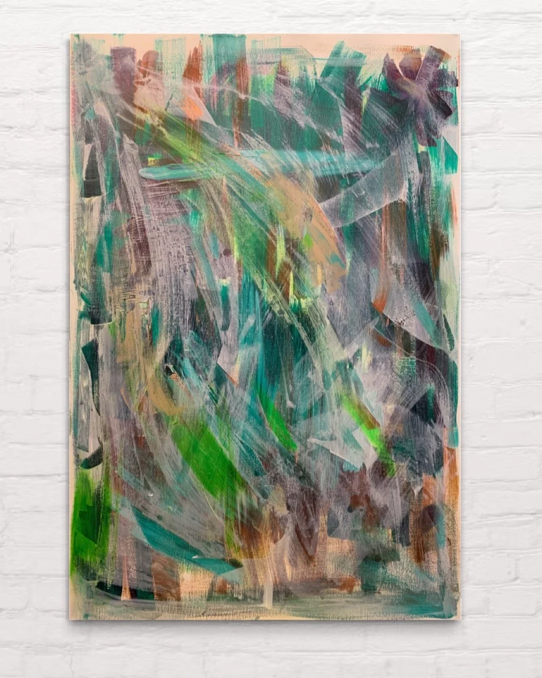 AVAILABLE 
"Busy" 30' x 20" Acrylic on canvas - Exhibited in Soho London restaurant. £750