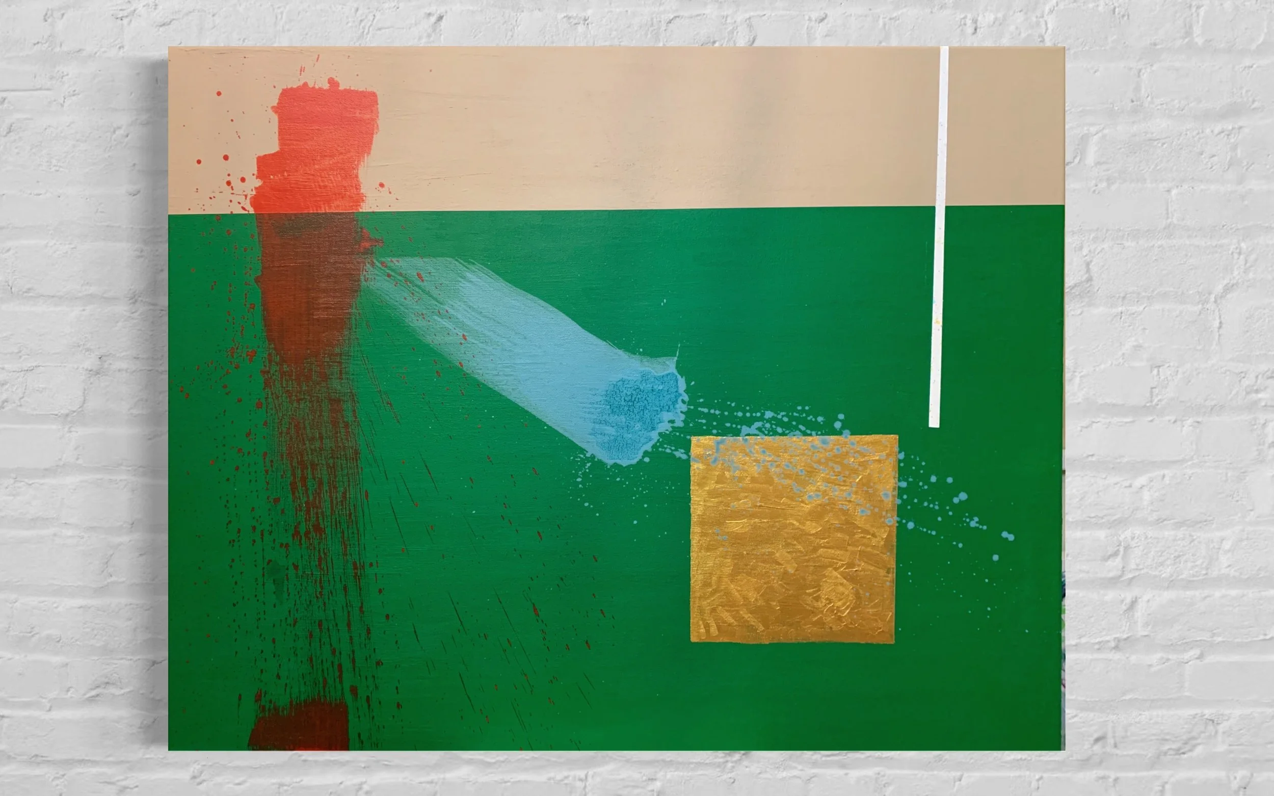 AVAILABLE.  
Outside the Lines 22' x 28' Exhibited in Soho London April 2023 £1800