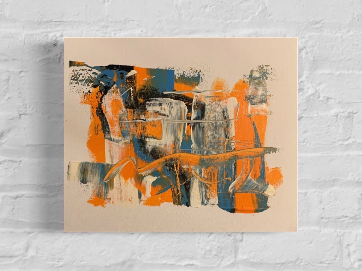 AVAILABLE 
 Evening Sun 10" x 12"  - small canvas board and acrylic, using palette knife