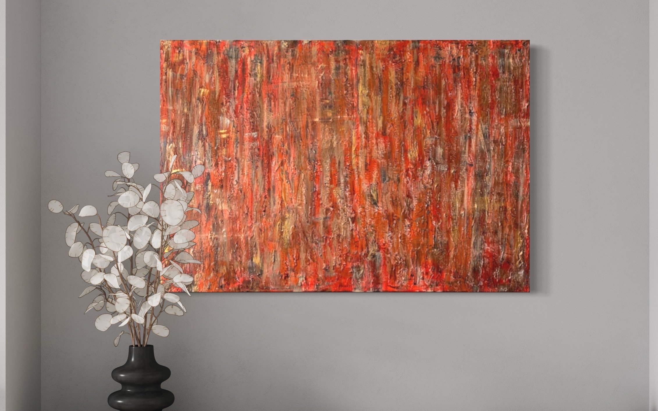 SOLD - "Jo" 90cm x 60cm
Tecxured acrylic on cotton canvas