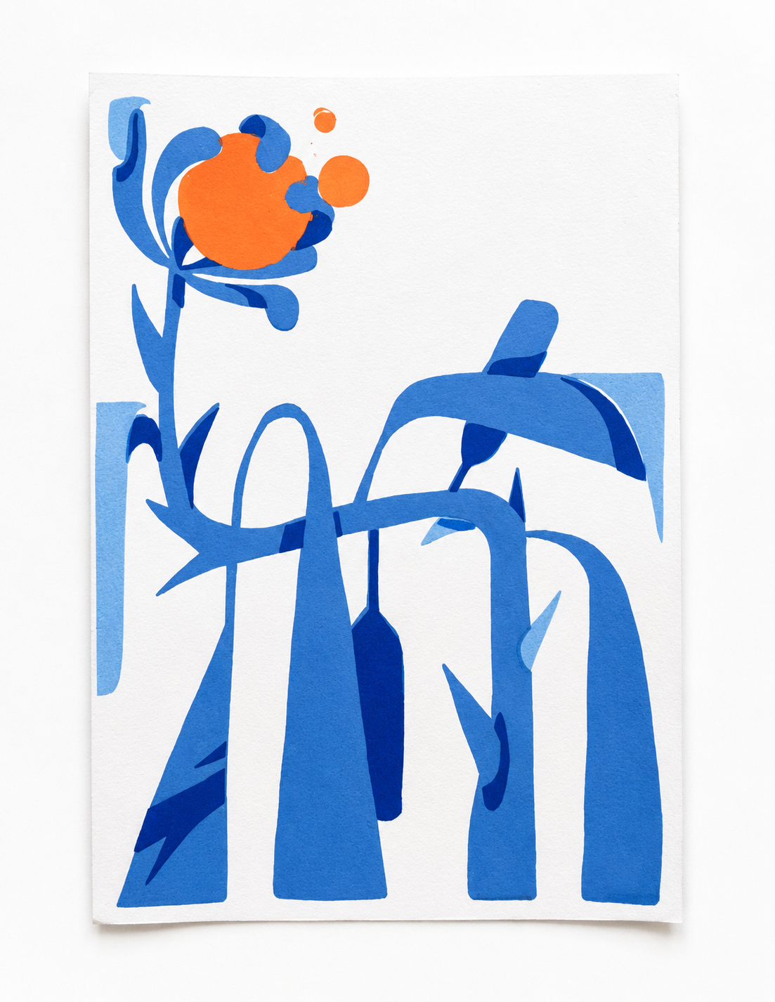 Ilustración botánica abstracta en azul y naranja.png