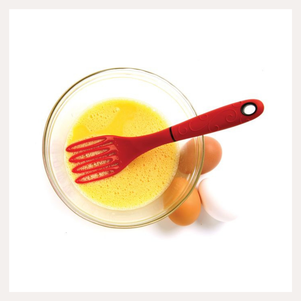 Mini Red Silicone Whisk — The Grateful Gourmet