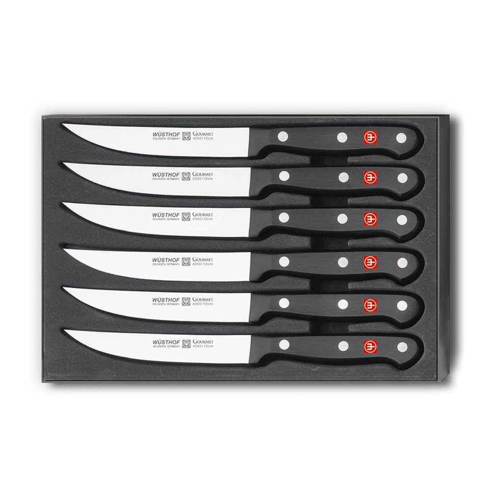 Set of Six Forged Steak Knives