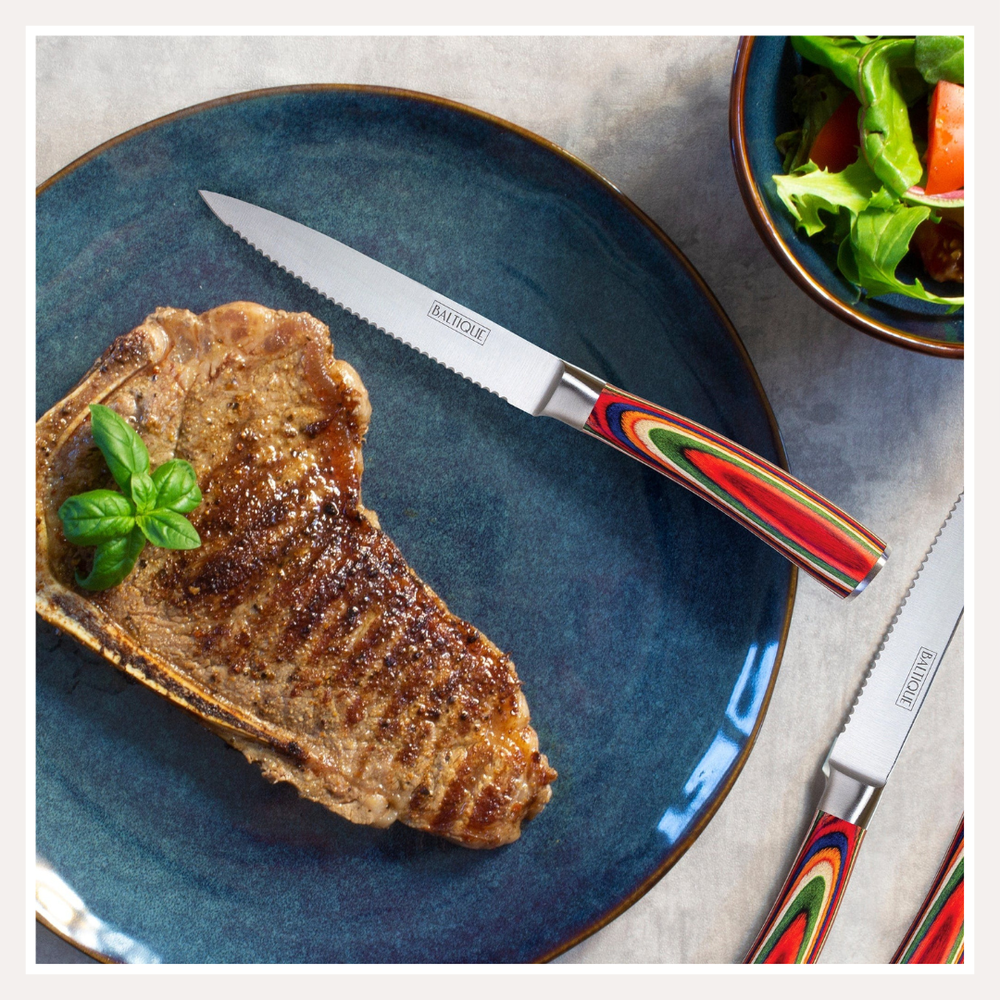 Premium 6 Piece Steak Knife Set – Wellborn 2R Beef