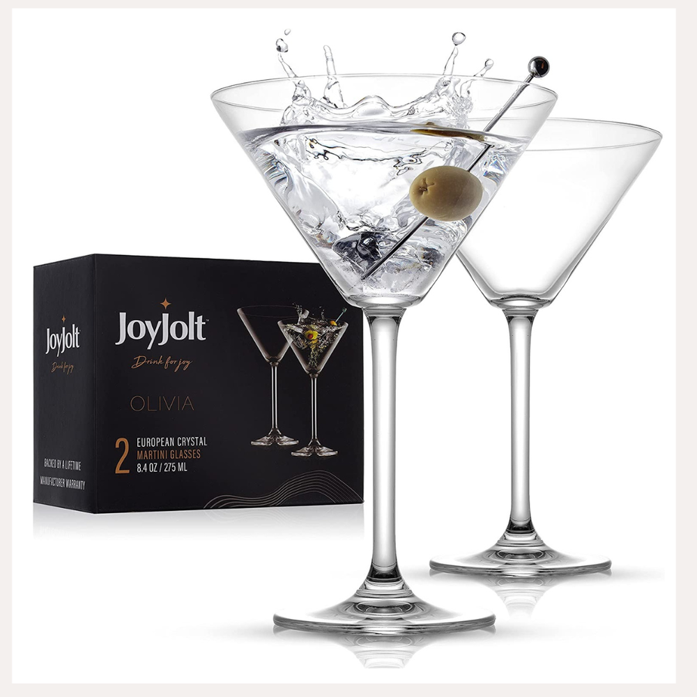 Joy Jolt Olivia Crystal Martini Set — The Grateful Gourmet