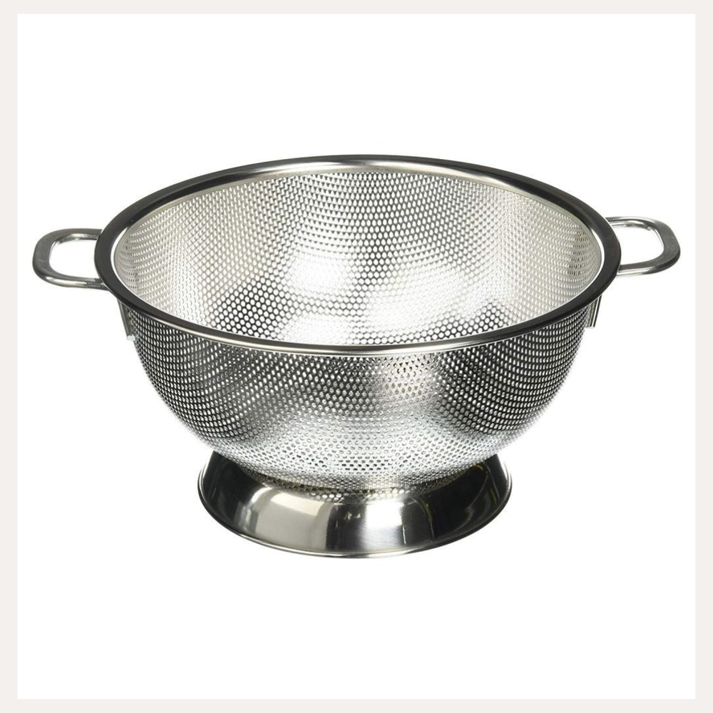 OXO Good Grips 5 Quart Stainless Steel Colander Strainer with Non Slip Grip  