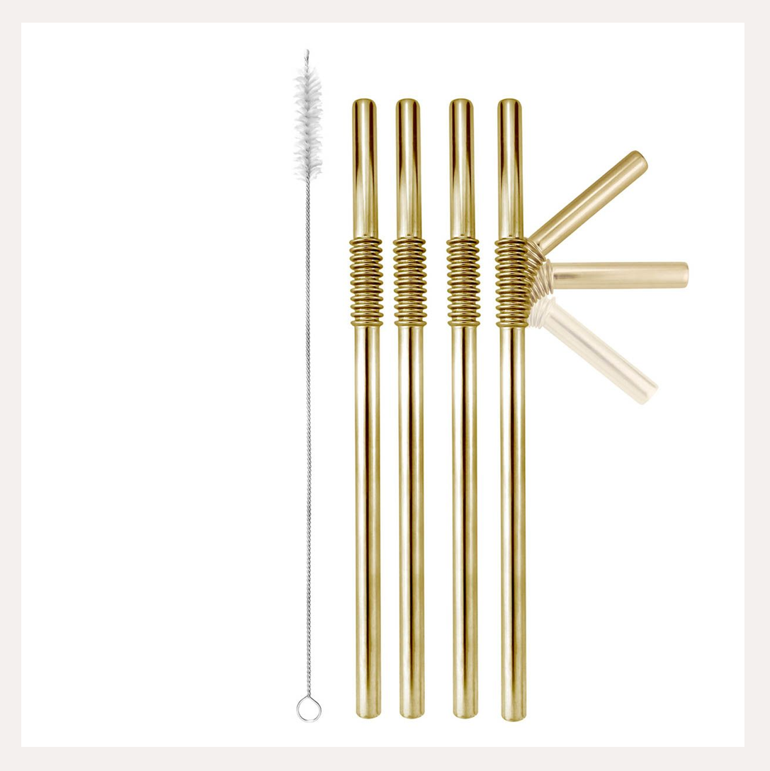 Turtleneck Bendable Metal Drinking Straws